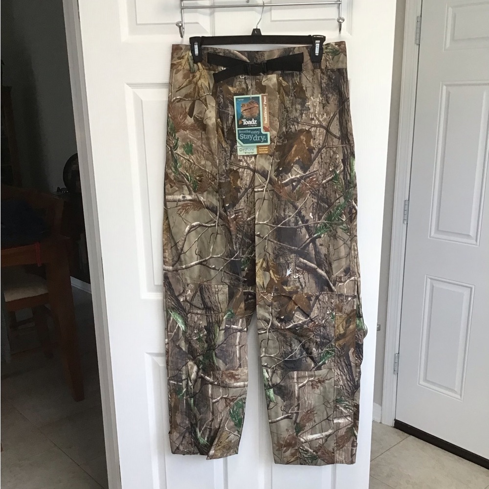 Frog Toggs Camo Toad Skinz Breathable Pants Sz L